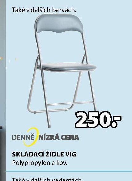 SKLÁDACÍ ŽIDLE VIG