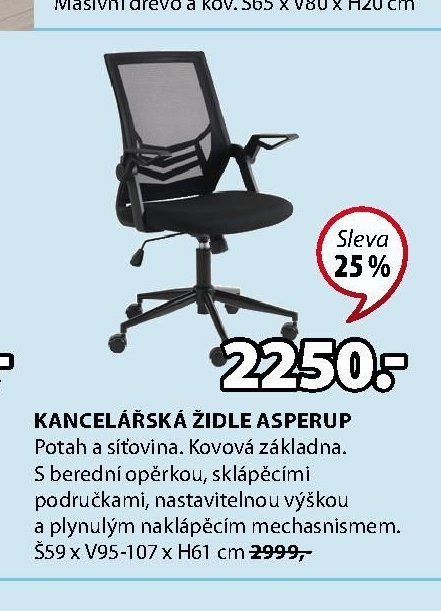 KANCELÁŘSKÁ ŽIDLE ASPERUP