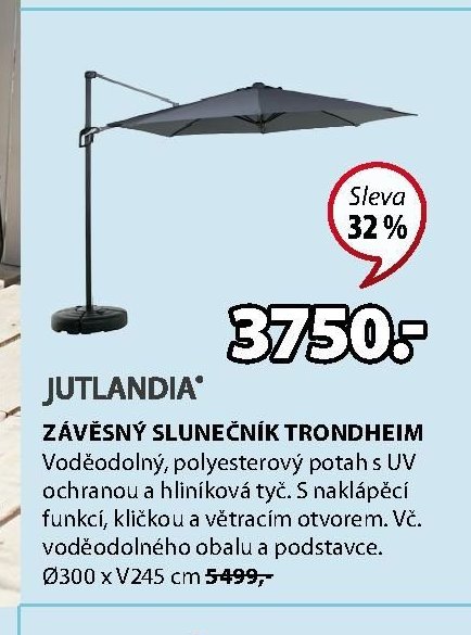 ZÁVĚSNÝ SLUNEČNÍK TRONDHEIM