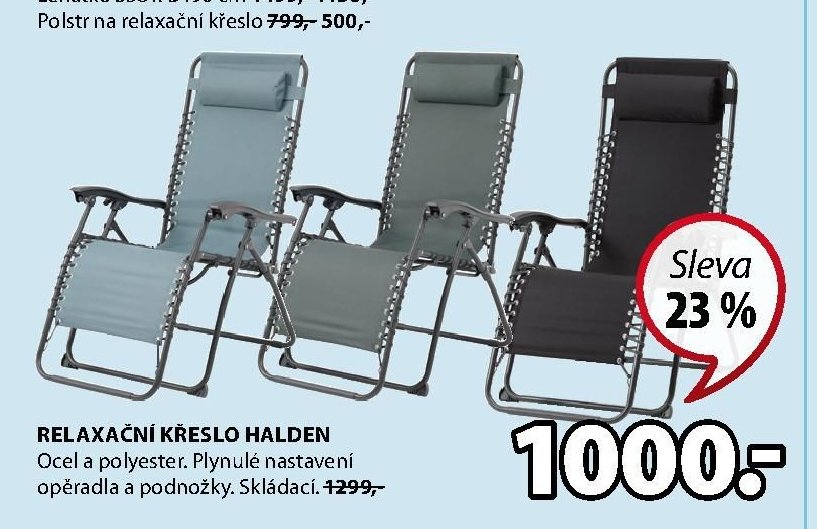 RELAXAČNÍ KŘESLO HALDEN