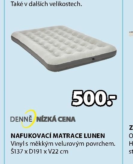 NAFUKOVACÍ MATRACE LUNEN