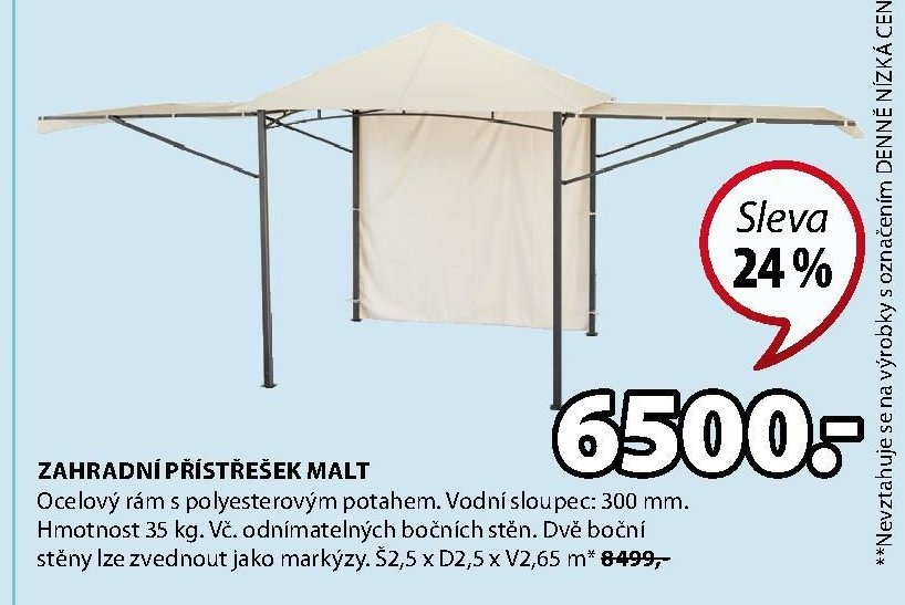 ZAHRADNÍ PŘÍSTŘEŠEK MALT