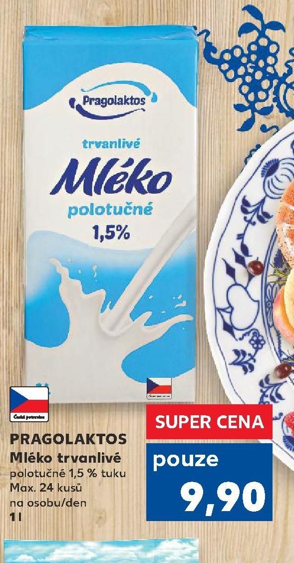 PRAGOLAKTOS Mléko trvanlivé polotučné 1,5 %