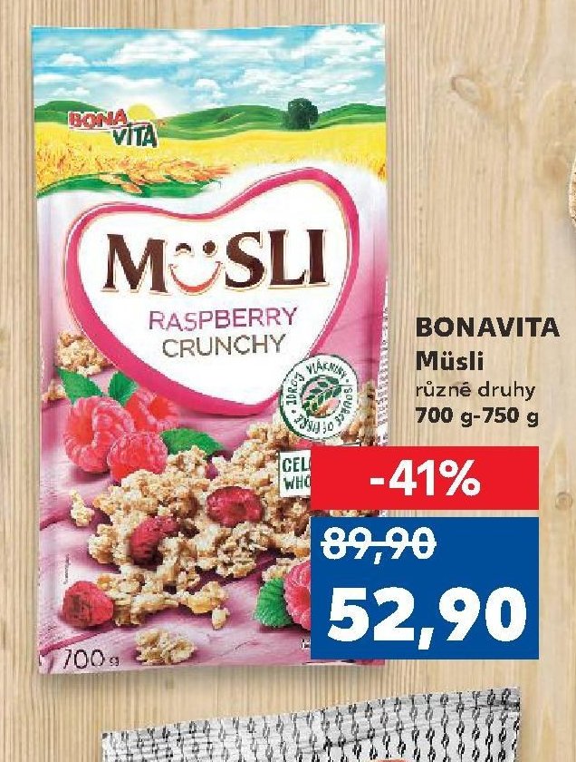 BONAVITA Müsli různé druhy