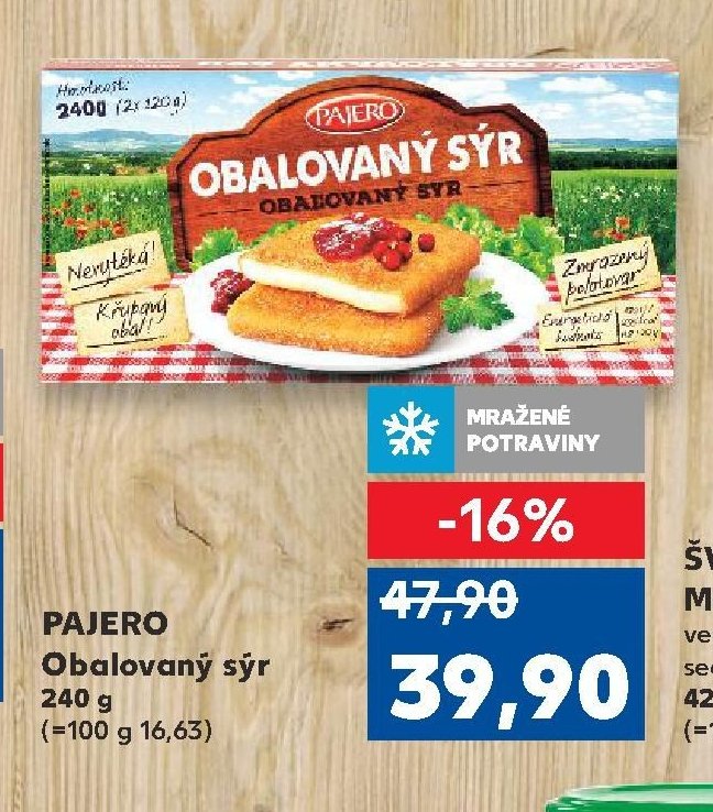 PAJERO Obalovaný sýr