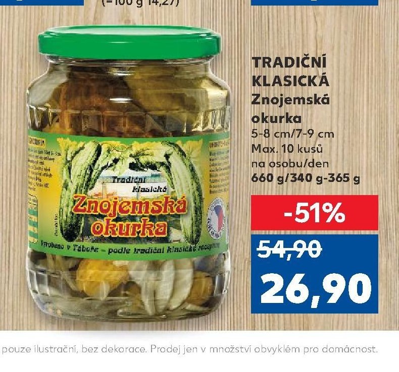 TRADIČNÍ KLASICKÁ Znojemská okurka