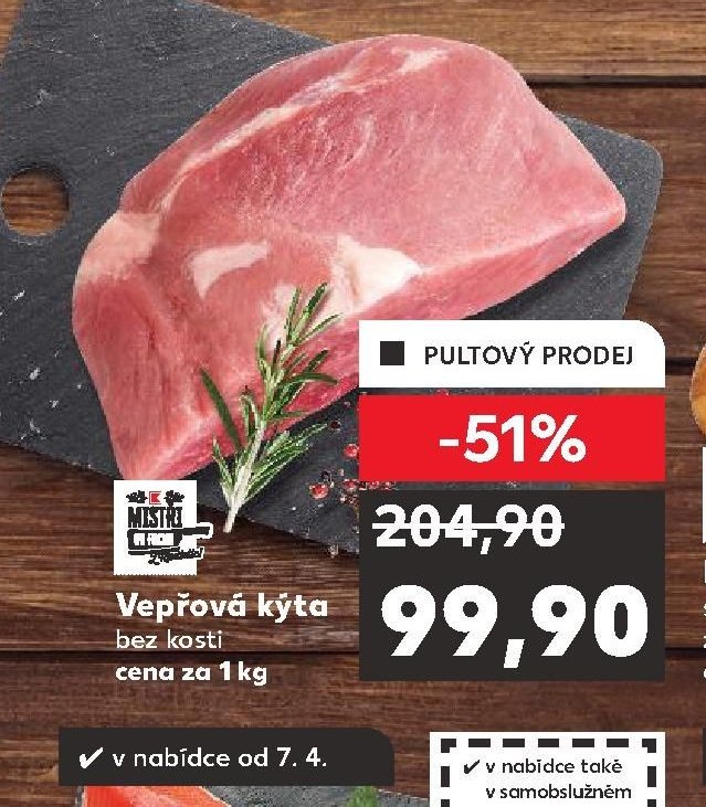 Vepřová kýta bez kosti