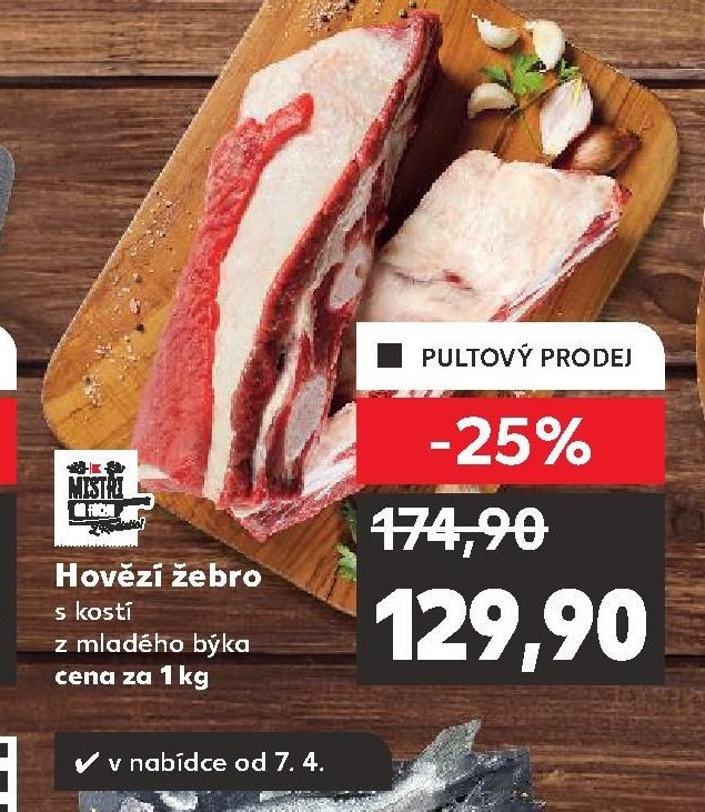 Hovězí žebro s kostí
