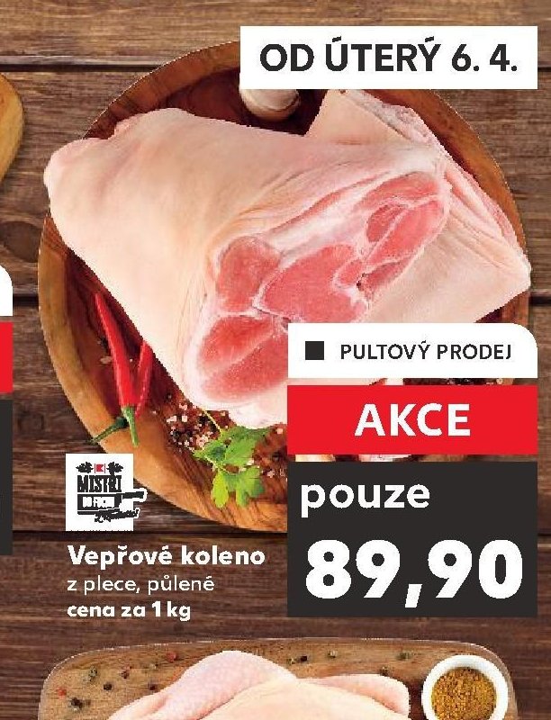 Vepřové koleno z plece, půlené