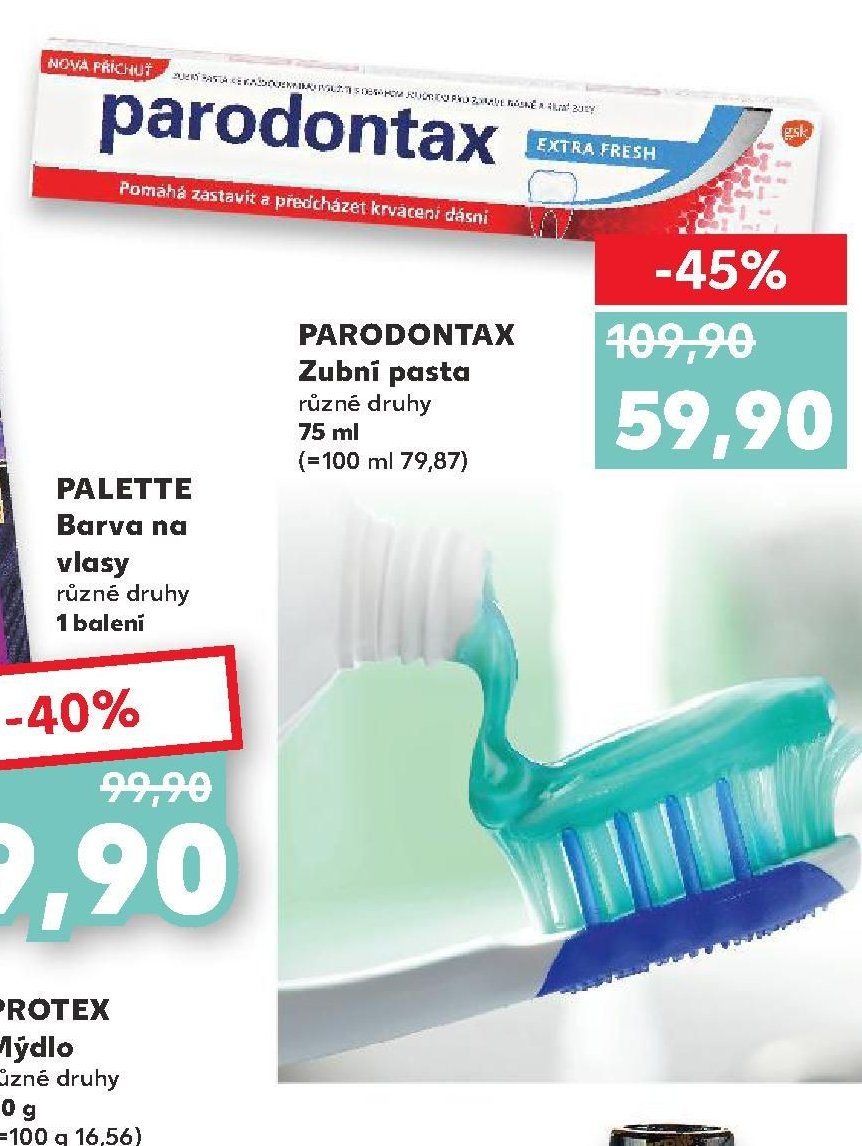 Parodontax Zubní pasta různé druhy 75 ml