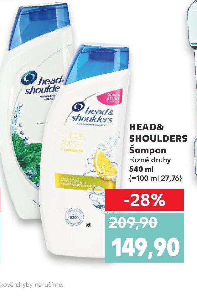 Head & Shoulders Šampon různé druhy 540 ml