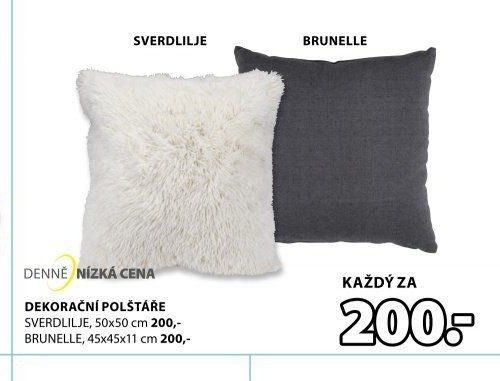 DEKORAČNÍ POLŠTÁŘE SVERDLILJE, BRUNELLE
