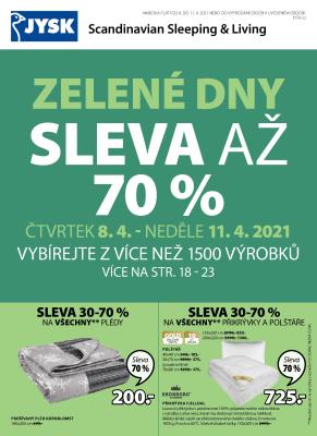 aktuální leták Jysk 8.4.2021-21.4.2021
