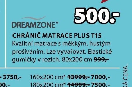 CHRÁNIČ MATRACE PLUS T15
