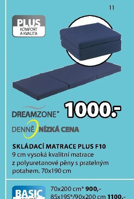 Skládací matrace PLUS F10