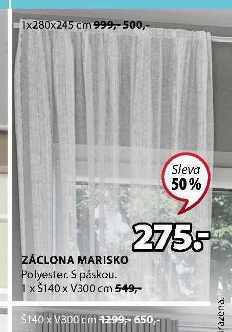 Záclona MARISKO