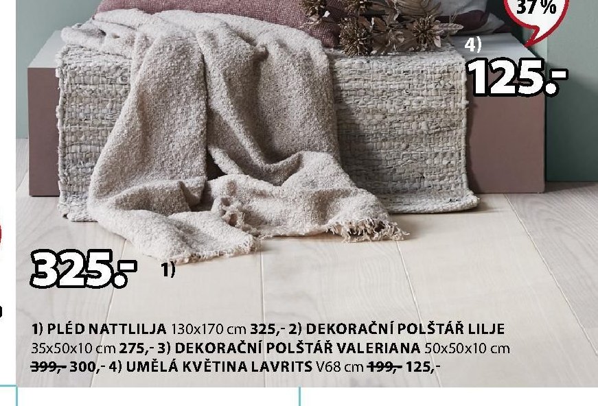 1) PLÉD NATTLILJA 130x170 cm - Jysk aktualniletaky.eu