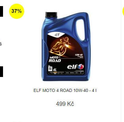 ELF MOTO 4 ROAD 10W-40 - 4 l