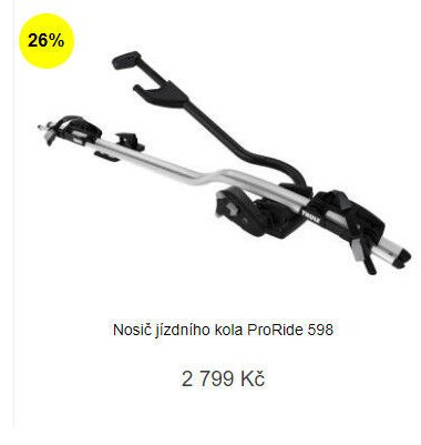 Nosič jízdního kola ProRide 598