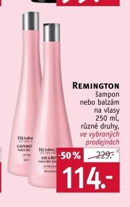 REMINGTON šampon nebo balzám na vlasy 250 ml, různé druhy, ve vybraných prodejnách