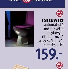 IDEENWELT automatické noční světlo s pohybovým čidlem