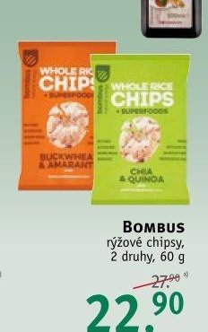 BOMBUS rýžové chipsy, 60 g