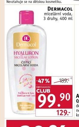 Dermacol Hyaluron micelární voda