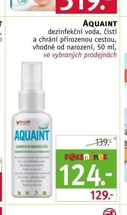 AQUAINT dezinfekční voda