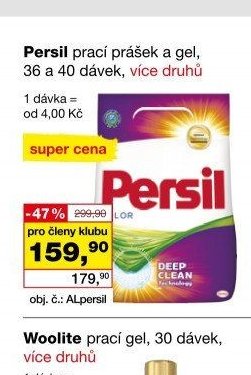 Persil prací prášek a gel