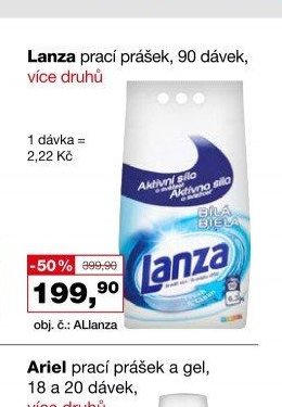 Lanza prací prášek