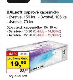 BALsoft papírové kapesníčky