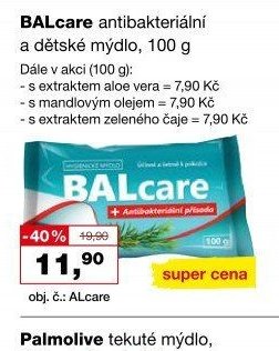 BALcare antibakteriální a dětské mýdlo, 100 g