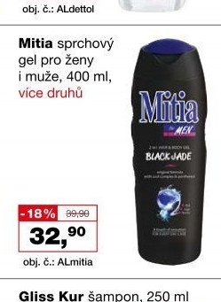 Mitia sprchový gel pro ženy i muže, 400 ml, více druhů