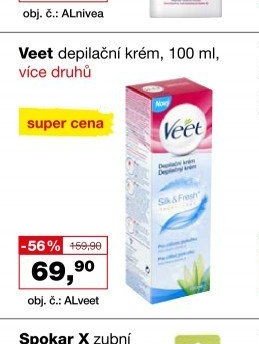 Veet depilační krém, 100 ml, více druhů