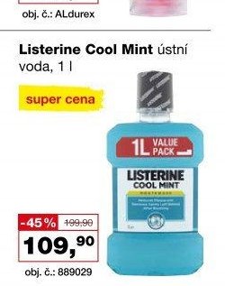 Listerine Cool Mint ústní voda, 1 l