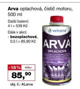 Arva oplachová, čistič motoru