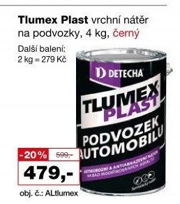 Tlumex Plast vrchní nátěr na podvozky