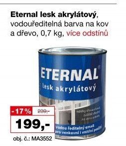 Eternal lesk akrylátový, vodouředitelná barva na kov a dřevo, 0,7 kg, více odstínů