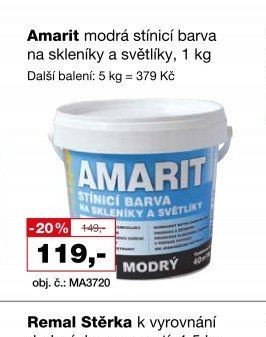 Amarit modrá stínící barva na skleníky a světlíky, 1 kg