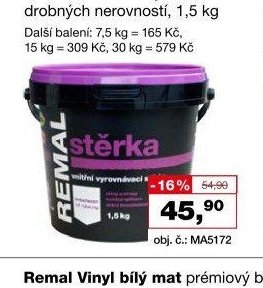 Remal Stěrka k vyrovnání drobných nerovností, 1,5 kg
