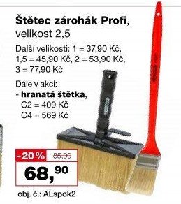 Štětec zárohák Profi, velikost 2,5