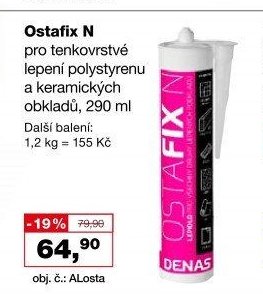 Ostafix N pro tenkovrstvé lepení polystyrenu, 290 ml