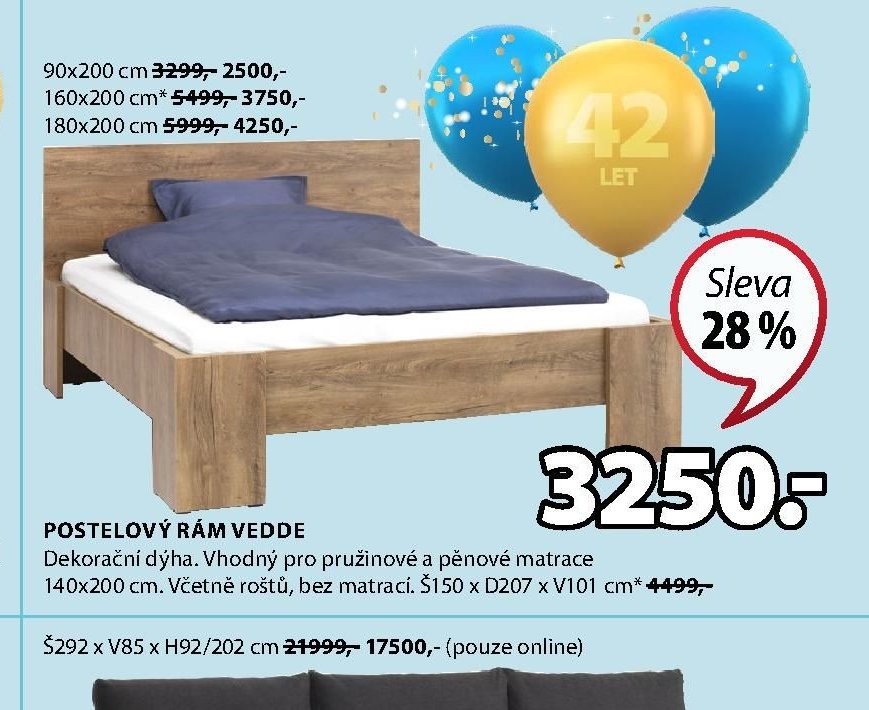 POSTELOVÝ RÁM VEDDE