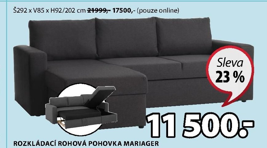 ROZKLÁDACÍ ROHOVÁ POHOVKA MARIAGER