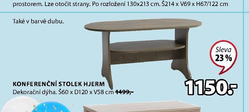 KONFERENČNÍ STOLEK HJERM