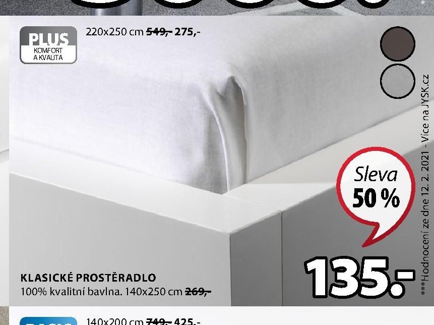 Klasické prostěradlo