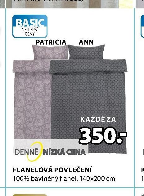 FLANELOVÁ POVLEČENÍ PATRICIA ANN