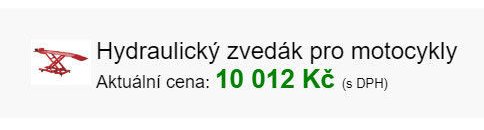 Hydraulický zvedák pro motocykly
