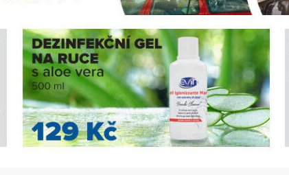 DEZINFEKČNÍ GEL NA RUCE s aloe vera 500 ml