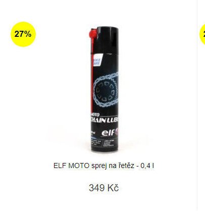 ELF MOTO sprej na řetěz - 0,4 l